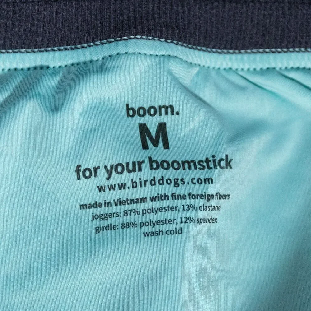 Birddogs Pants Men's Medium Blue Built-In Liner Joggers Athletic Stretch Lounge